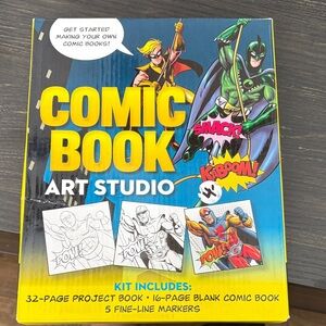 Vibrant Comic Book Art Studio Set